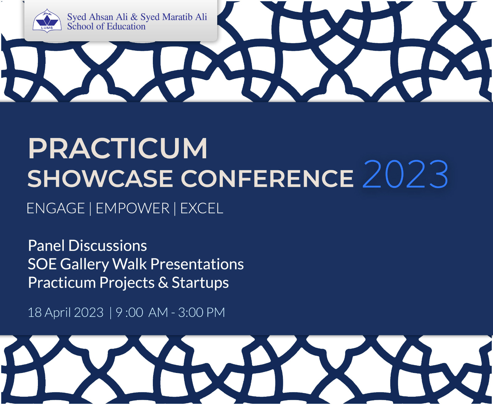 Practicum Showcase Conference 2023 School of Education